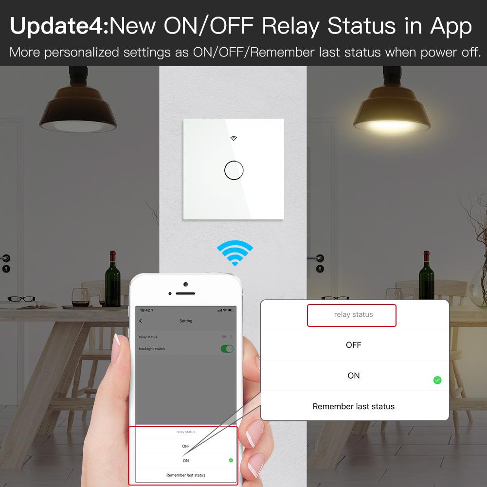 ZigBee 2 Way Light Switch, Touch Multi-Control Switch, Neutral Wire Optional, No Capacitor EU