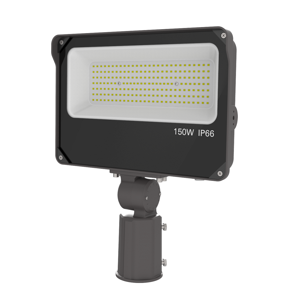 LumiMuse LED Outdoor Flood Light with Photocell - 150W - 120-277V - 22500 lumens - 5000K - 400W Equal