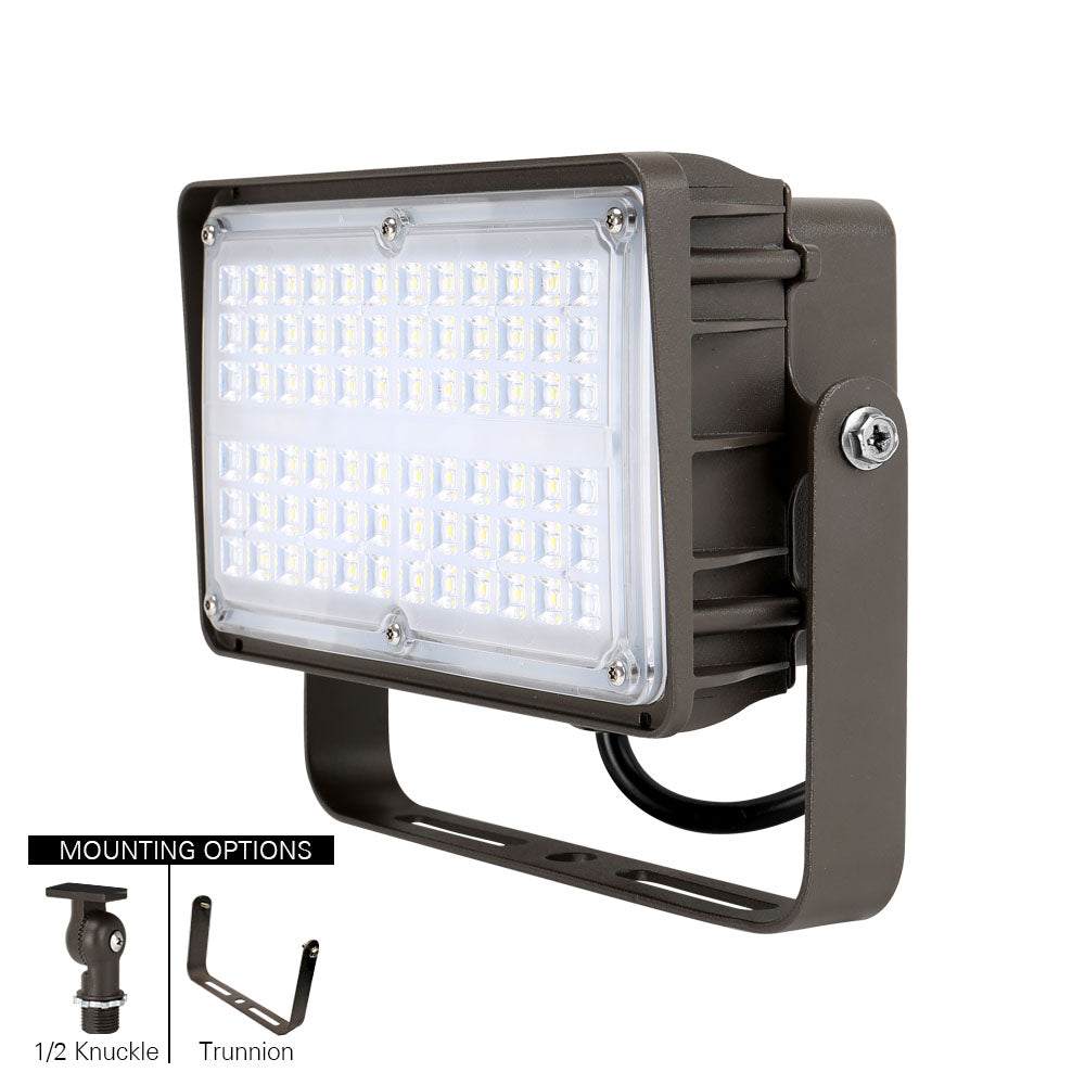 LED Outdoor Flood Light - 60W - 120-277V - 7600 lumens - 5000K - 250W Equal