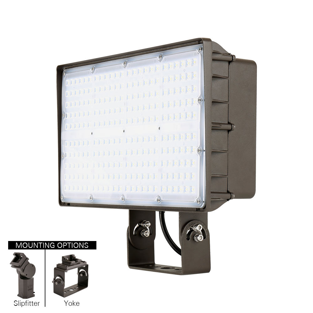 LumiMuse LED Outdoor Flood Light - 135W - 120-277V - 18000 lumens - 4000K - Optional Dusk To Dawn Photocell - 400W Equal