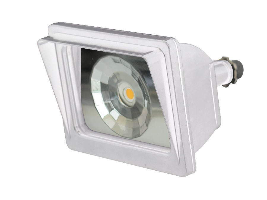 LED Outdoor Flood Light - 23W - 2540 Lumens -120-277V - 4100K - 100W Equal - White - Knuckle Mount