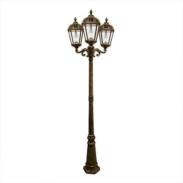 Lumimuse Royal Solar Lamp Post - Triple