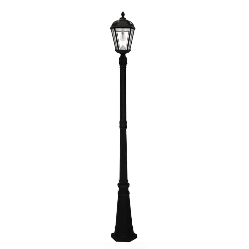 Lumimuse Royal Solar Lamp Post in Black