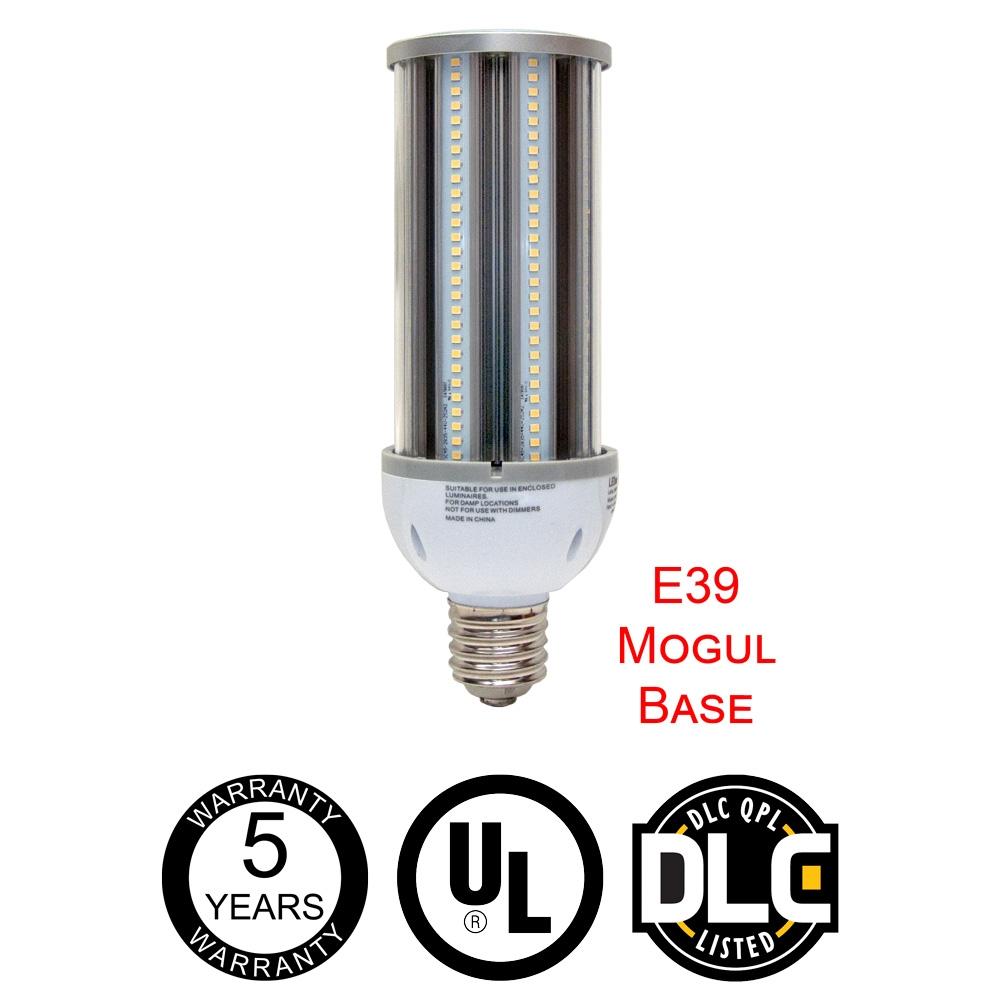 LED One LED Corn Bulb w/ E39 Mogul Screw Base - 45W - 5333 lumens - 5000K - 175W HID equal - Lumimuse