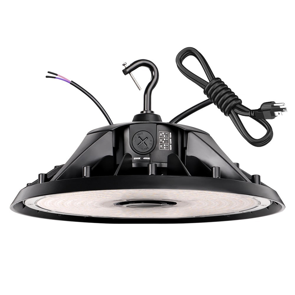 MAX UFO LED Bay Light - High Lumen Output, Selectable Color Temperature and Wattage - Lumimuse