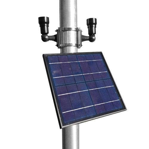 Dual Commercial Solar Flag Light - Lumimuse