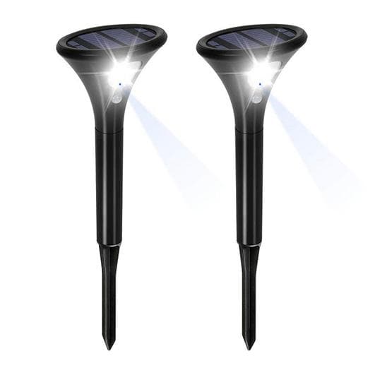 Lumimuse Modern Solar Pathway Light | Motion Activated | 2 Pack | Warm or Cool White